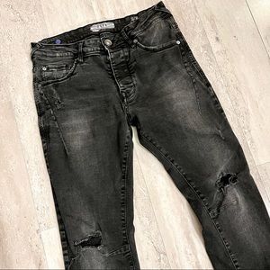 FSBN | Jeans | Fsbn New Yorker Buttonfly Ripped Tapered Jeans 2 | Poshmark